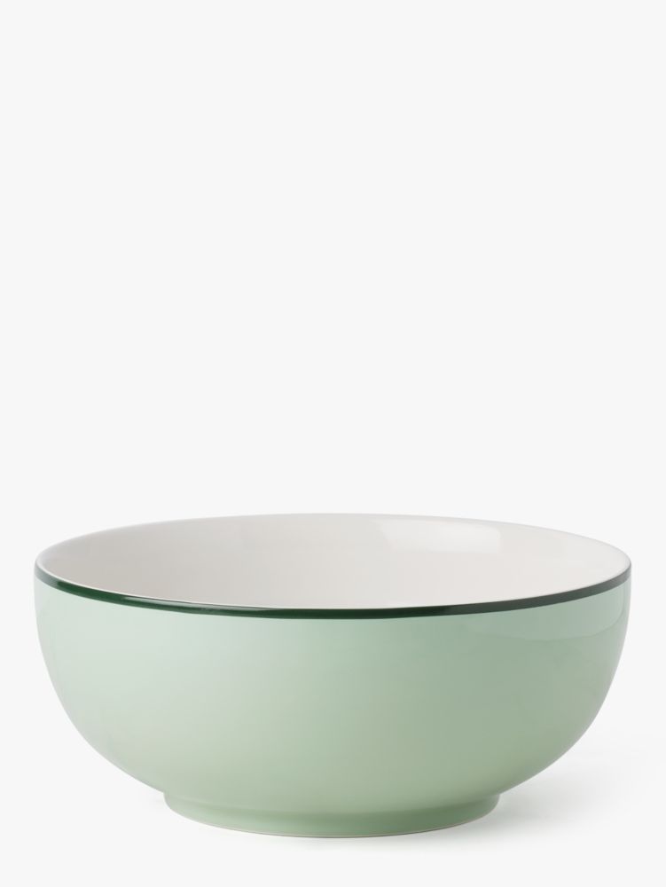 Kate Spade,Make It Pop Serving Bowl,Light Green