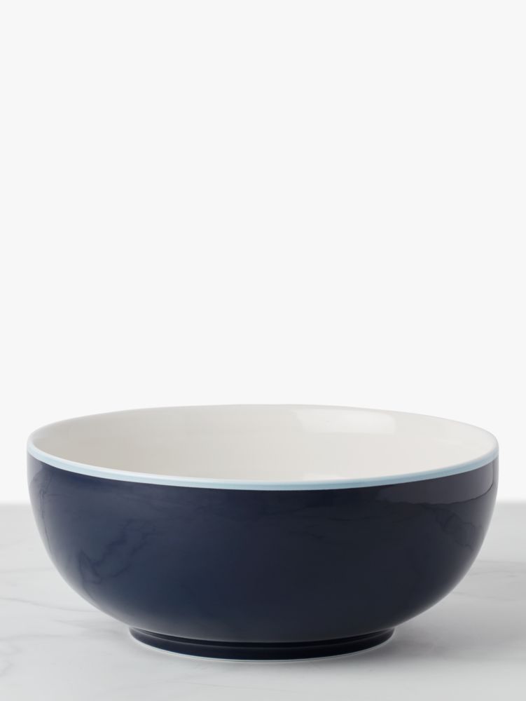 Kate Spade,Make It Pop Serving Bowl,Lapisblue