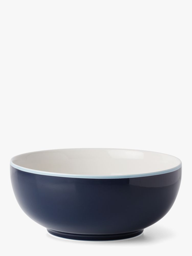 Kate Spade,Make It Pop Serving Bowl,Lapisblue