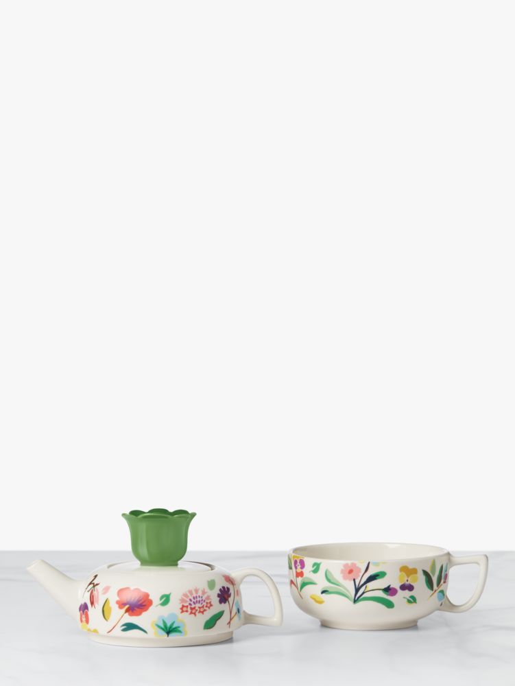 Kate Spade,Garden Floral Tea For One Set,