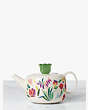 Kate Spade,Garden Floral Teapot,White