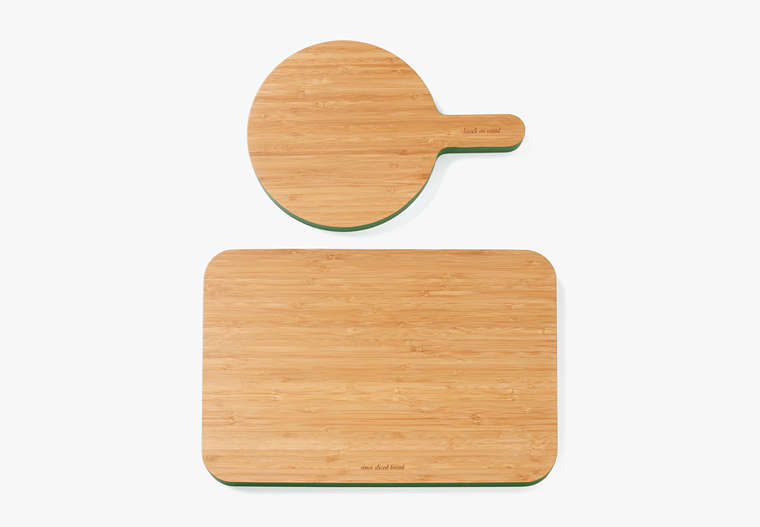 Kate Spade,Knock On Wood Cutting Board Paddle & Rectangle,Bamboo