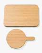 Kate Spade,Knock On Wood Cutting Board Paddle & Rectangle,Bamboo