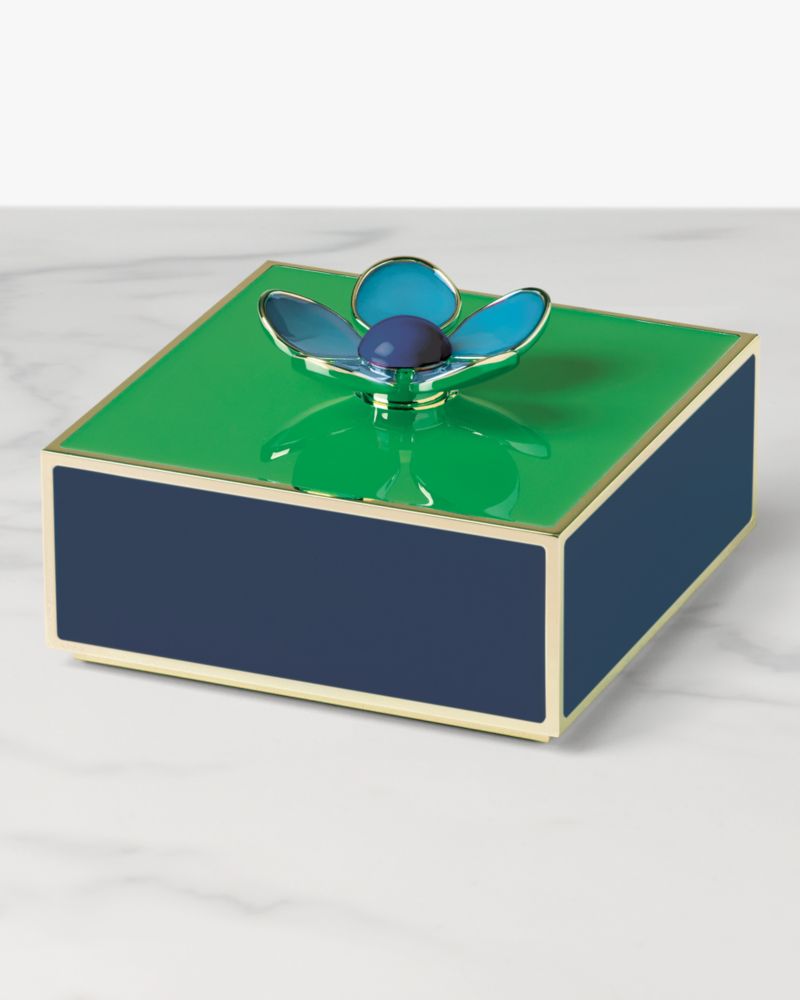 Kate Spade,Make It Pop Floral Jewelry Box,Green