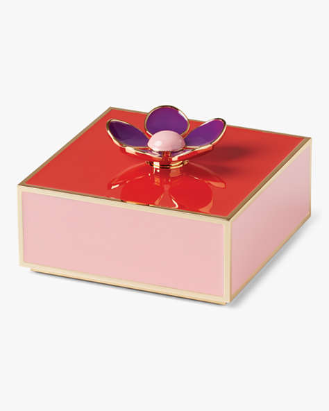 Kate Spade,Make It Pop Floral Jewelry Box,Pink