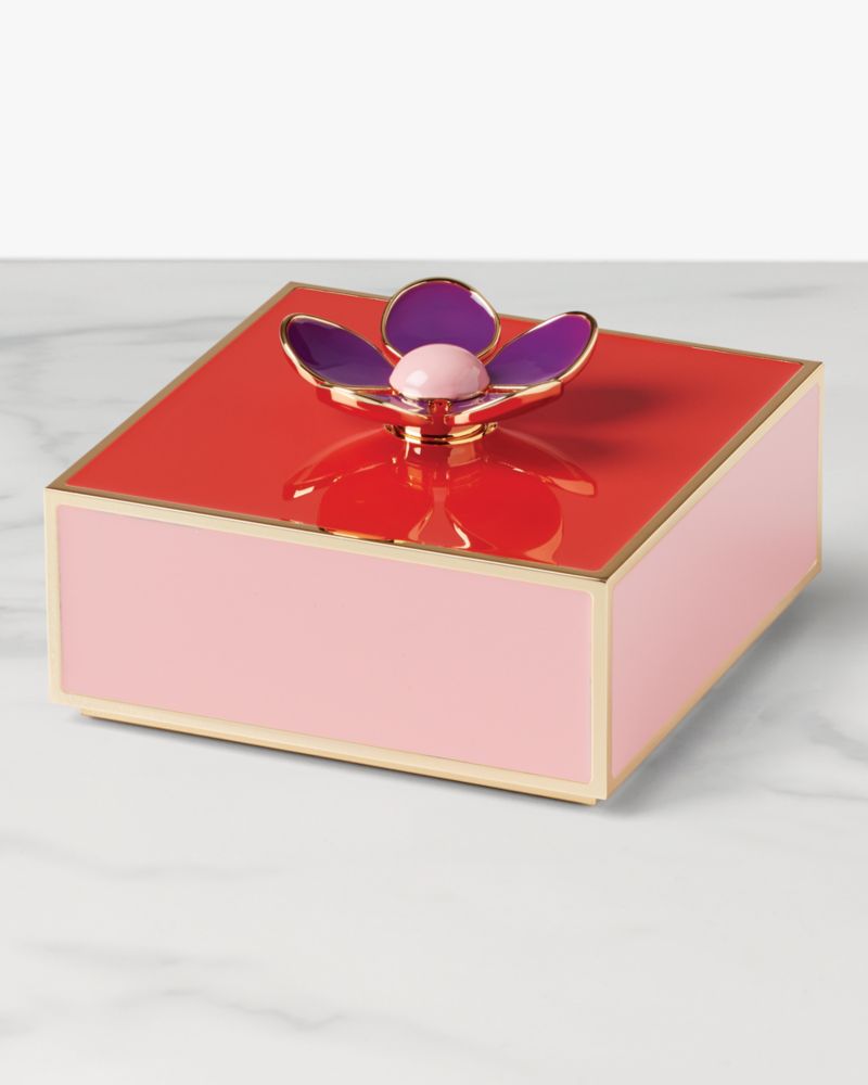 Kate Spade,Make It Pop Floral Jewelry Box,Pink