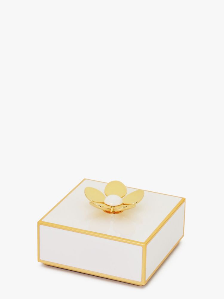 Kate Spade,メイク イット ポップ フローラル ジュエリー ボックス,ホーム,ゴールド