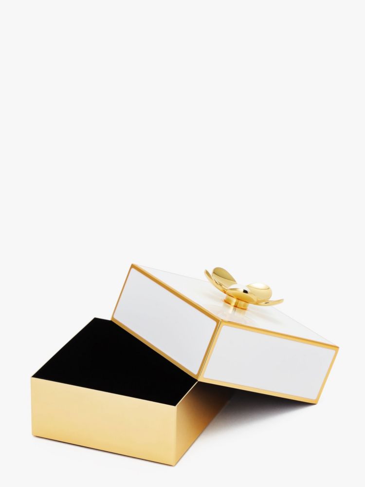 Kate Spade,メイク イット ポップ フローラル ジュエリー ボックス,ホーム,ゴールド