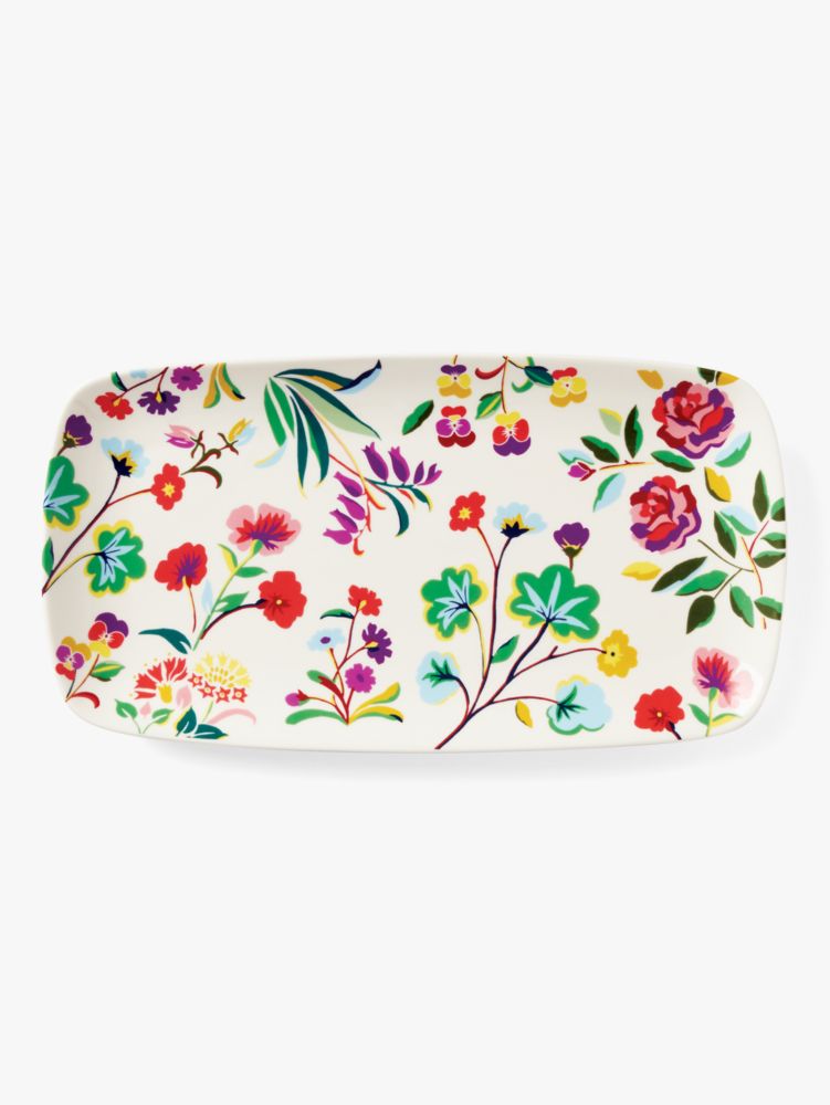 Kate Spade,Garden Floral Tray,White