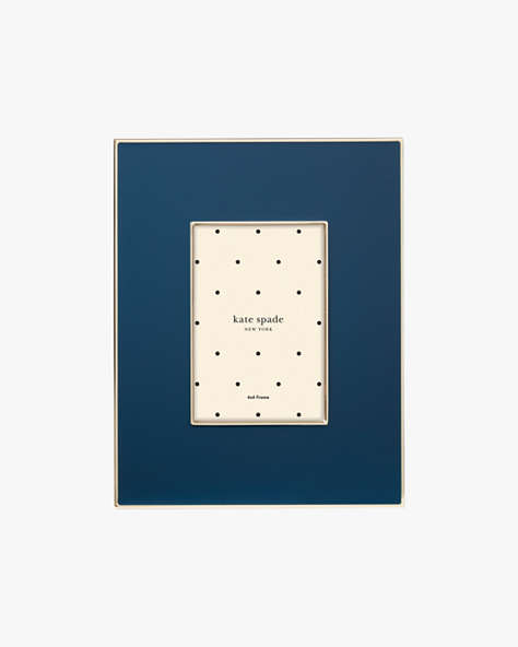 Kate Spade,Make It Pop 4x6 Picture Frame,Navy