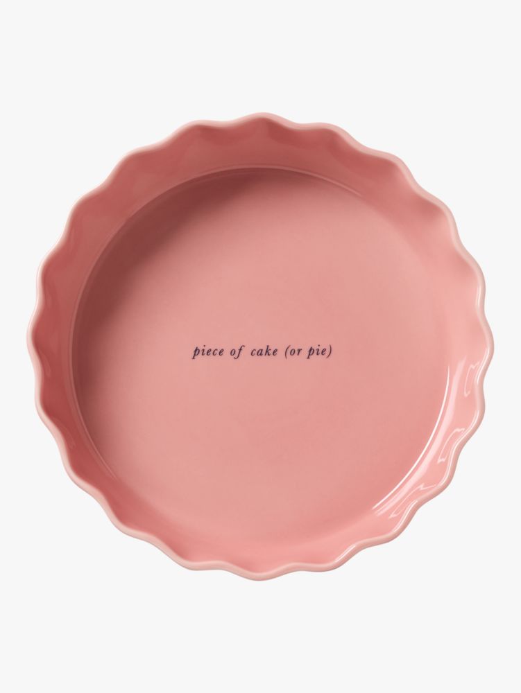 Kate Spade,Make It Pop Pie Dish,Pink