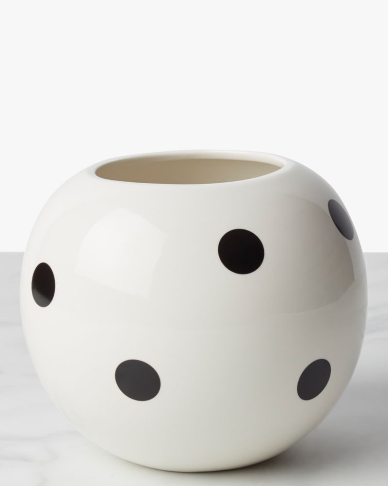Kate Spade,On The Dot Rose Bowl,Decorative Bowl,Porcelain,White