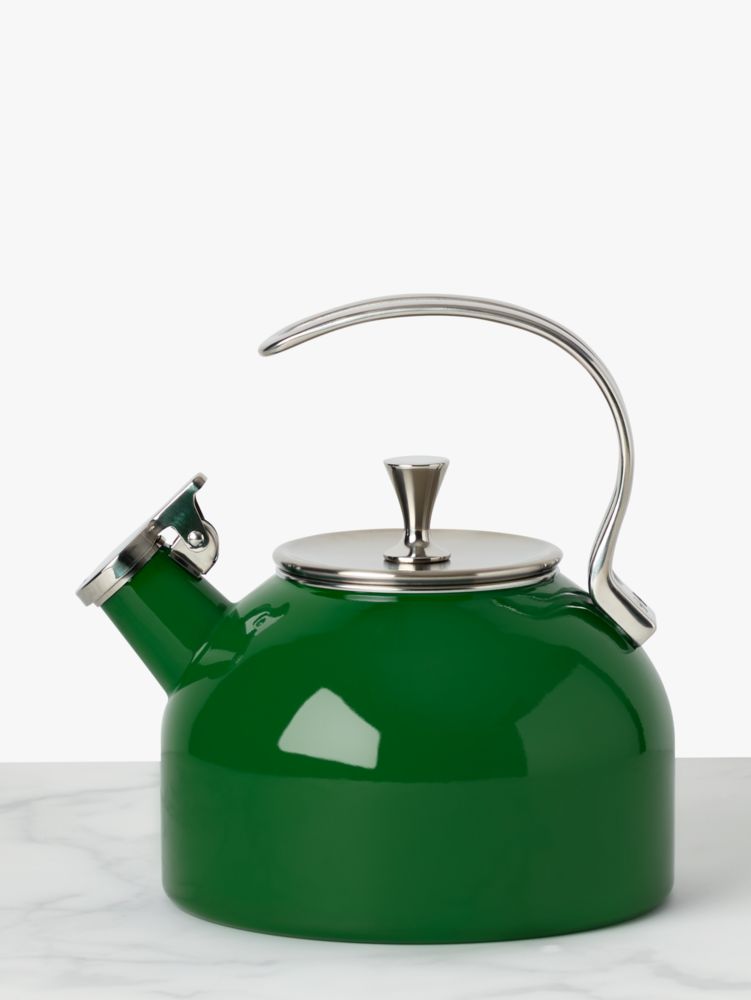 Kate Spade,Make It Pop Tea Kettle,Green