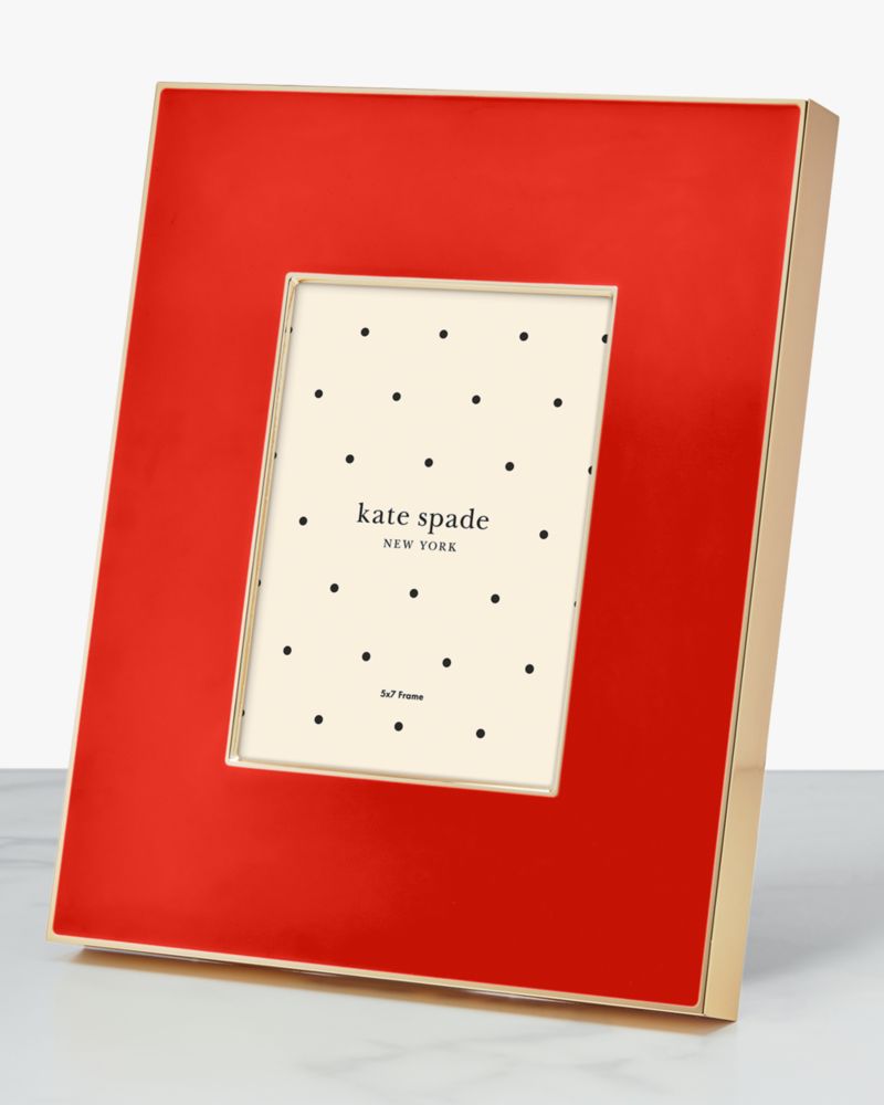 Kate Spade,Make It Pop 5x7 Frame,Red