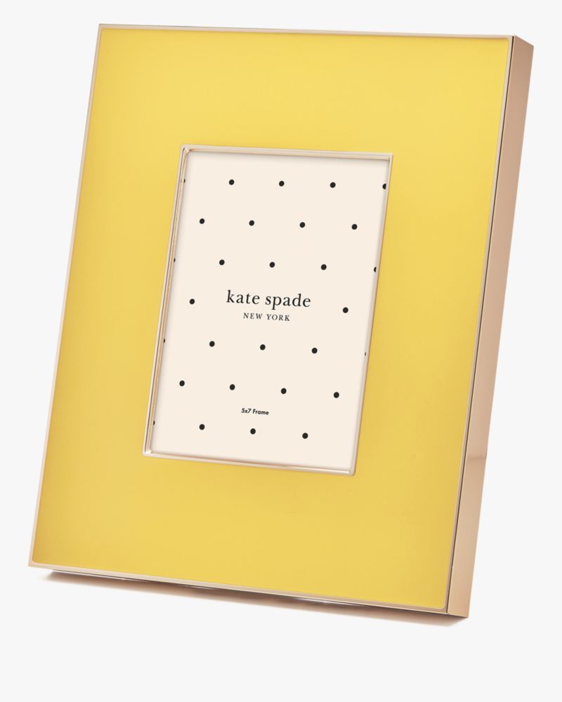 Kate Spade,Make It Pop 5x7 Frame,Yellow