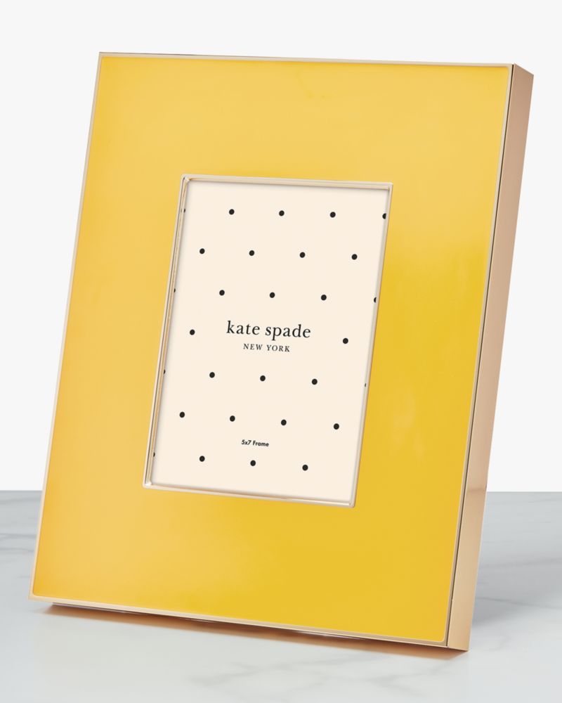 Kate Spade,Make It Pop 5x7 Frame,Yellow