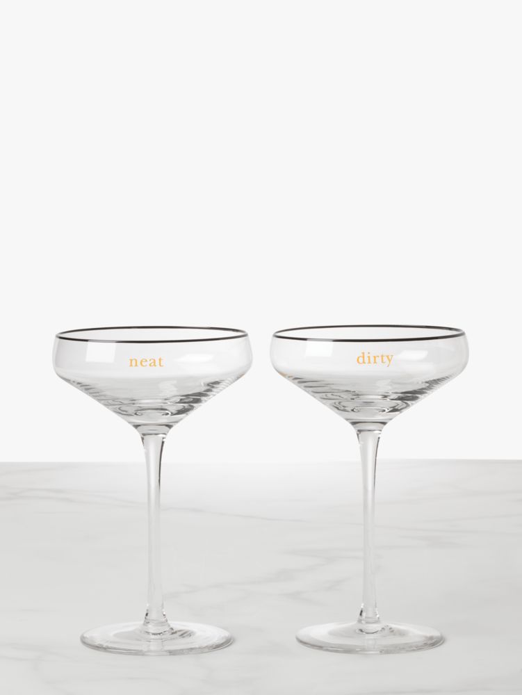 Engraved Dirty Martini Classic Martini Glass