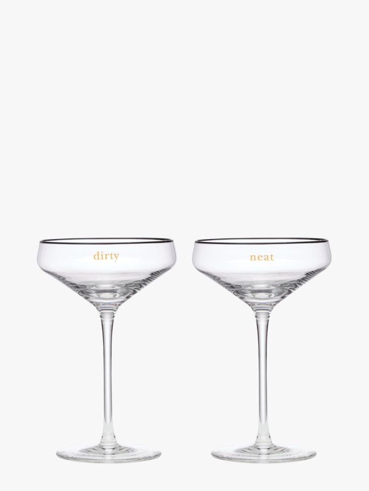 Dirty & Neat Martini Glass Set