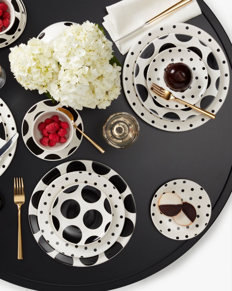 Kate Spade,On The Dot 4-piece All Purpose Bowl Set,Serving Bowl,Stoneware,Set,Multi Color