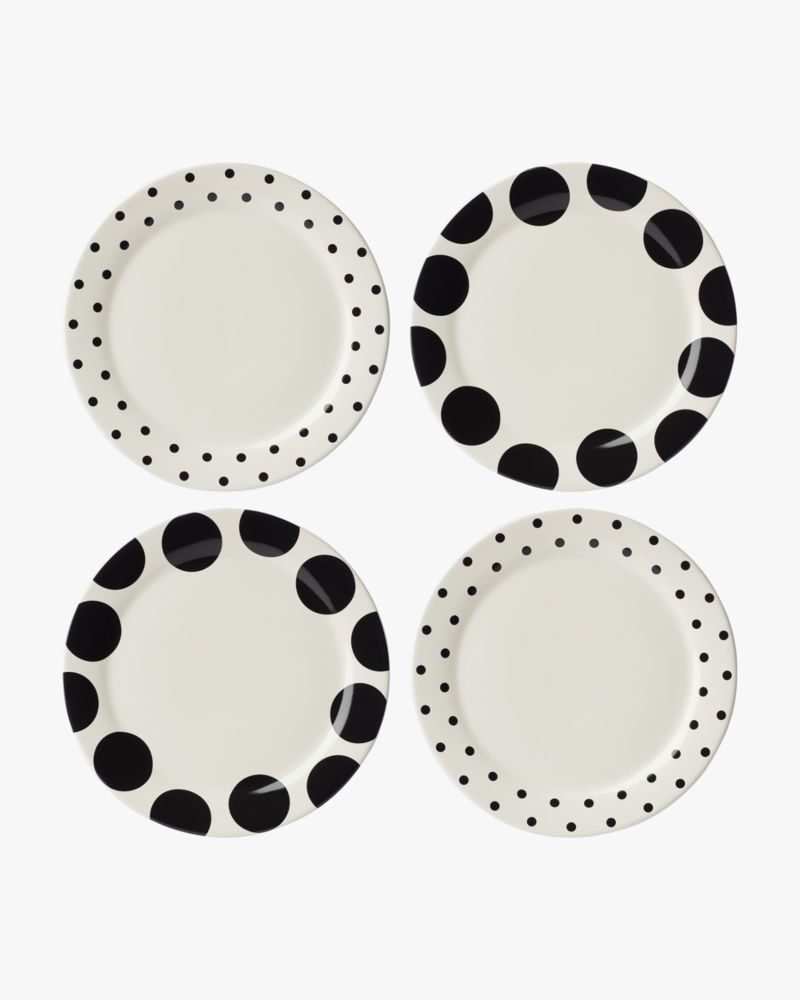 On The Dot 4-piece Dinner Plate Set