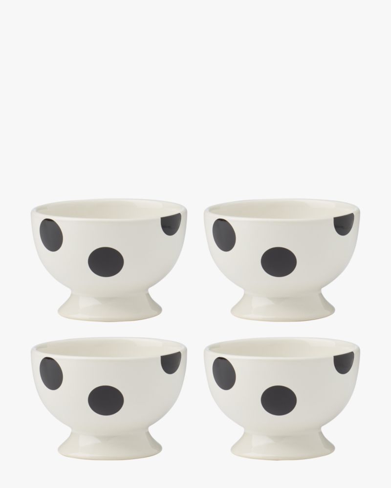 On The Dot 4-piece Footed Dessert Bowl Set