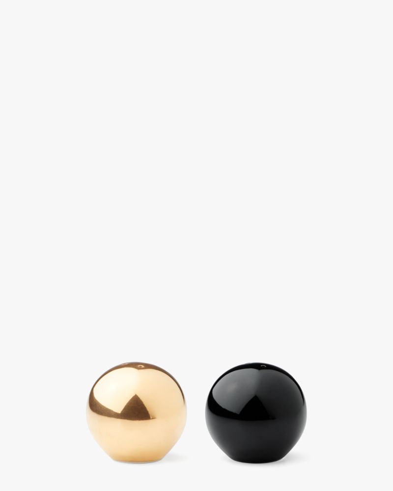 Kate Spade,On The Dot Salt & Pepper Set,Black