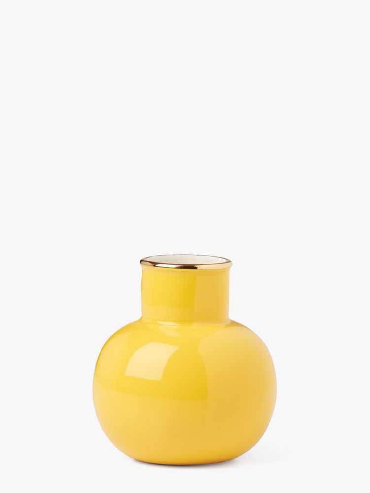 Kate Spade,Make It Pop Posy Vase,Yellow