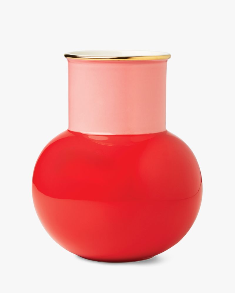 Kate Spade,Make It Pop Bouquet Vase,Red