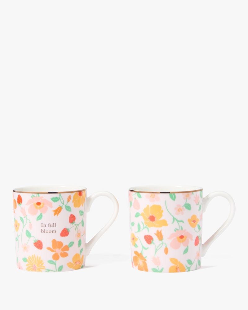 Kate Spade,Strawberry Garden Mug Set,No Color