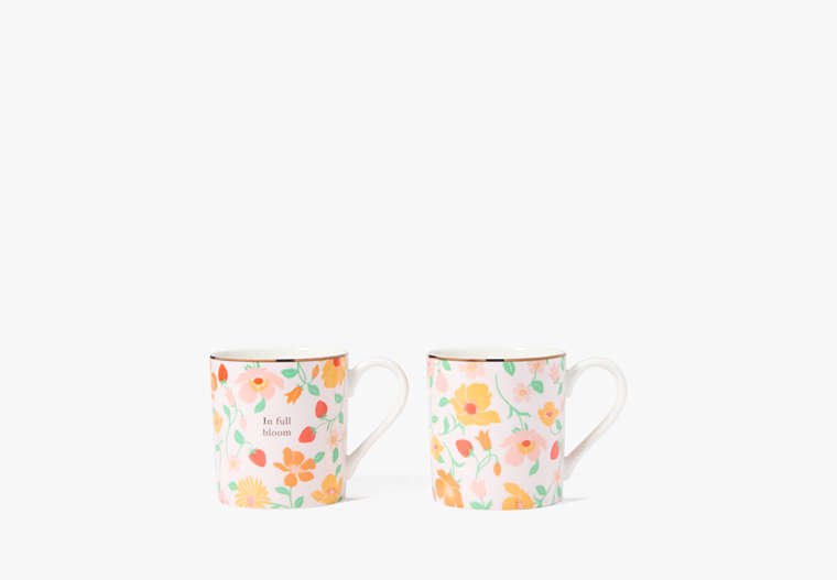 Kate Spade,Strawberry Garden Mug Set,Crystl Mlt