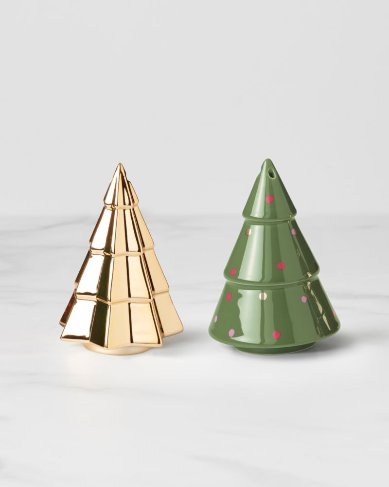 Kate Spade,Evergreen Tree Salt & Pepper Set,Multi Color