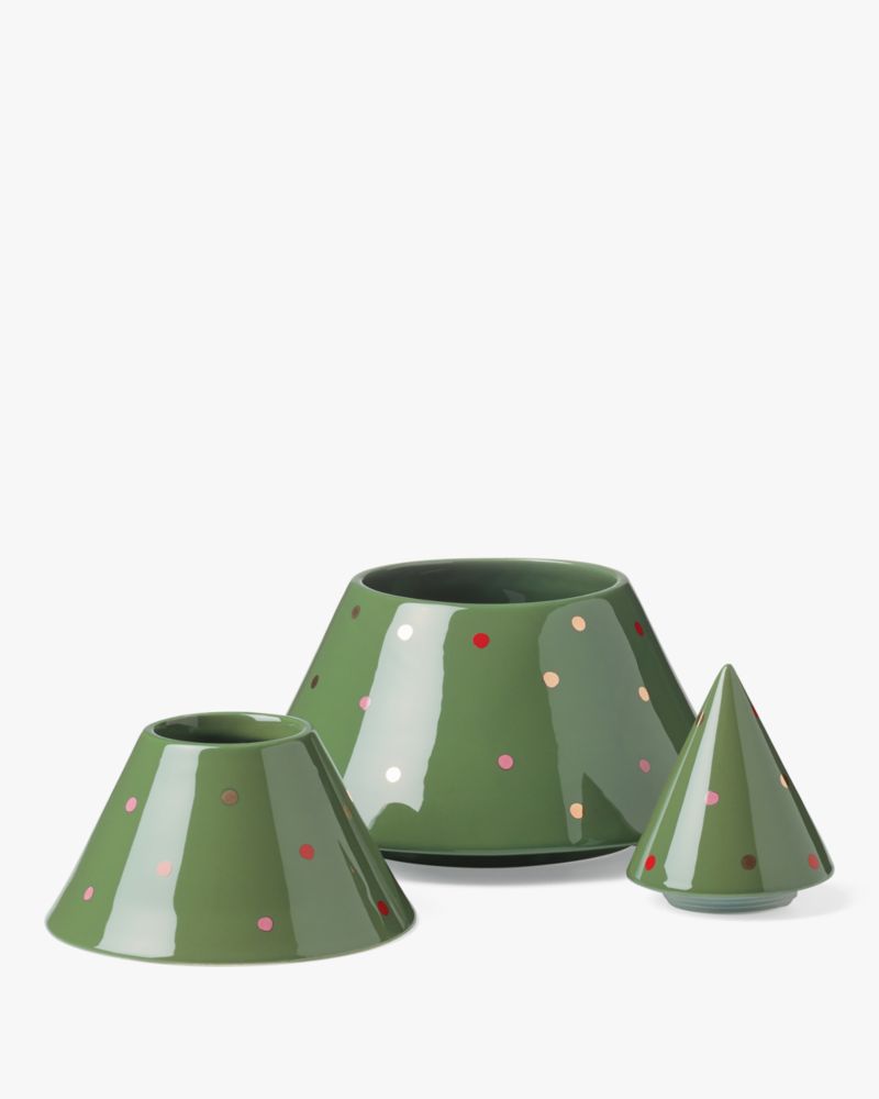 Kate Spade,Evergreen Tree Treat Jar,Green