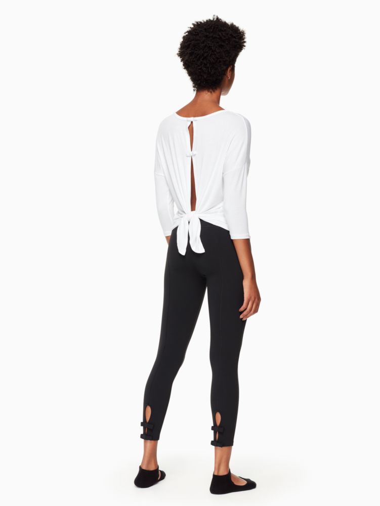 Kate Spade,split keyhole 3/4 sleeve pullover,