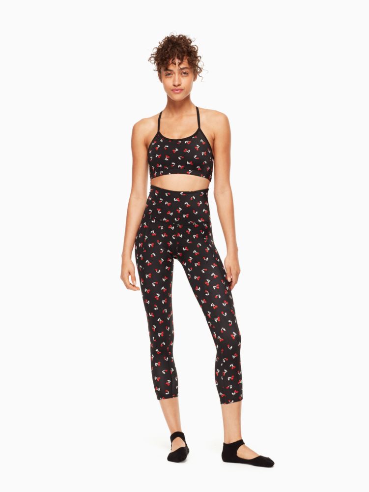 Kate Spade,cinched side bow high waist capri,