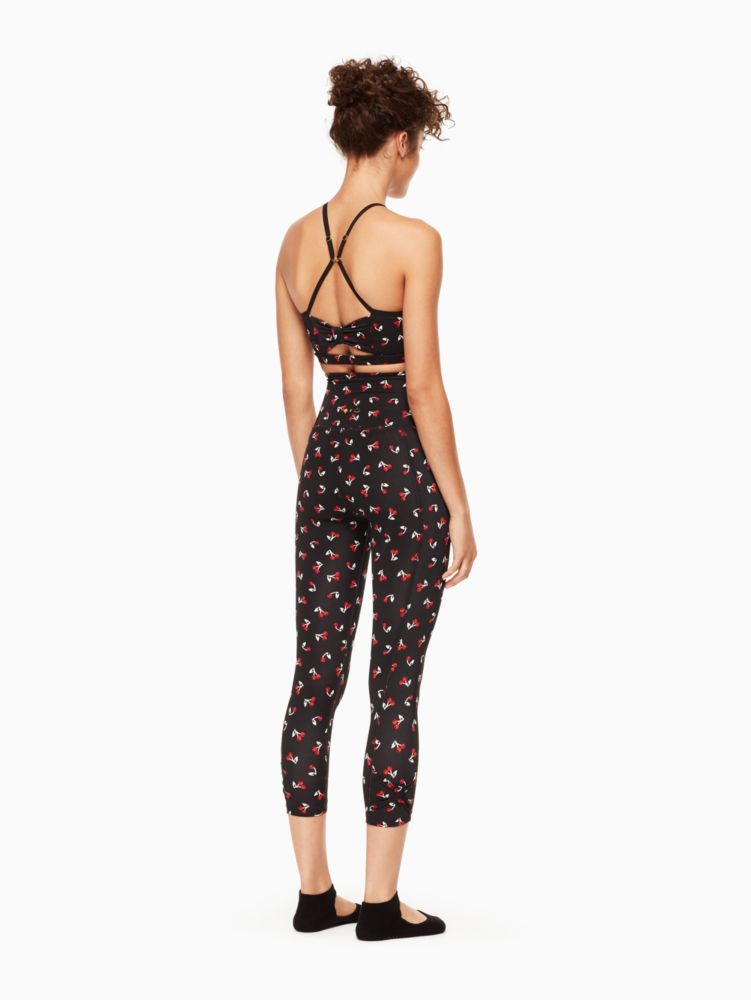 Kate Spade,cinched side bow high waist capri,