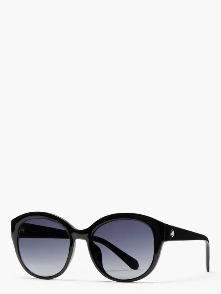 Kate Spade,Matera Sunglasses,Cat Eye,Plastic,Metal,Logo,Integrated Nose Pads,Casual,Gray