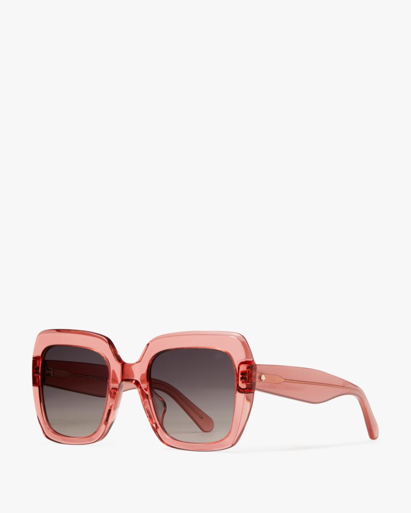 Kate Spade,Naomi Sunglasses,Square,Acetate,Integrated Nose Pads,Casual,Gray