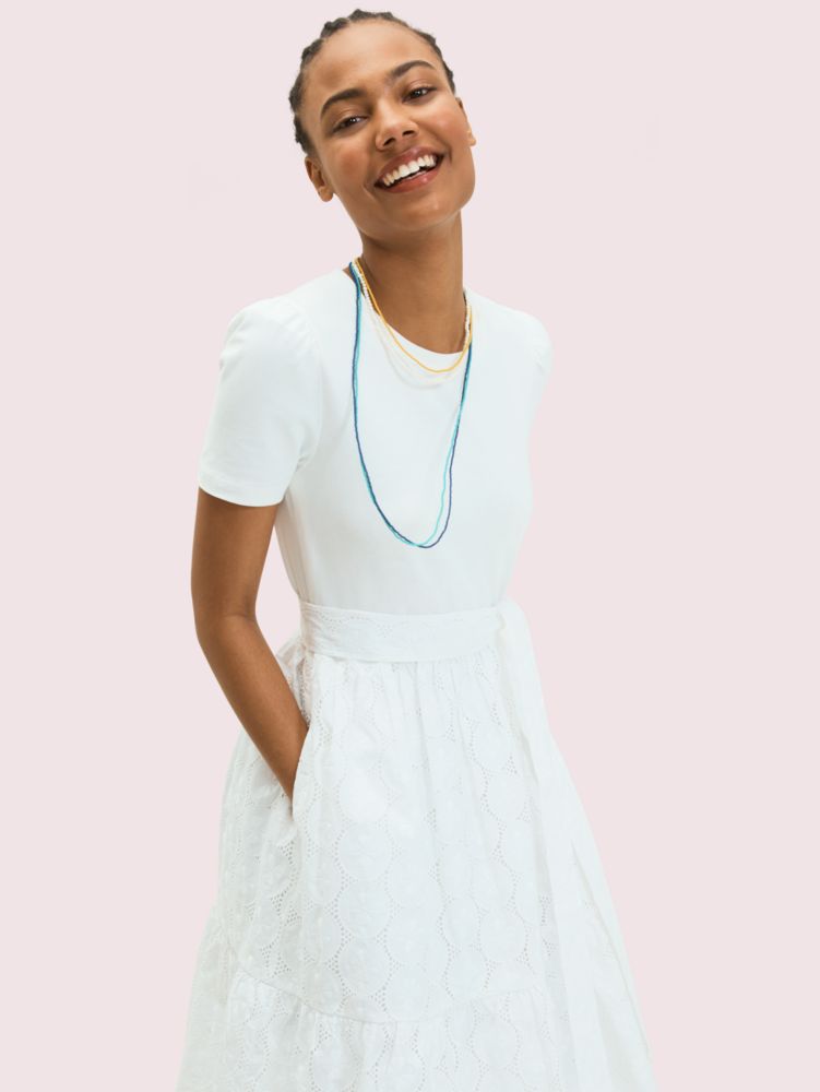 Mixed-media Knit Dress, , Product