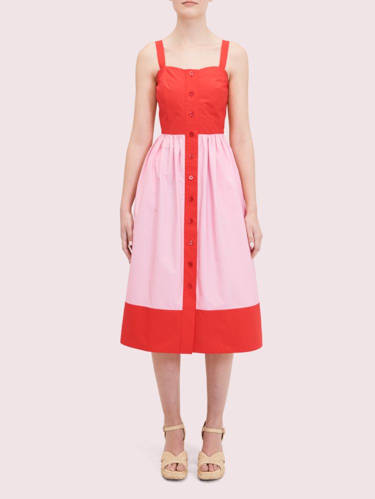 Colorblock Poplin Dress Kate Spade New York Kate Spade New York