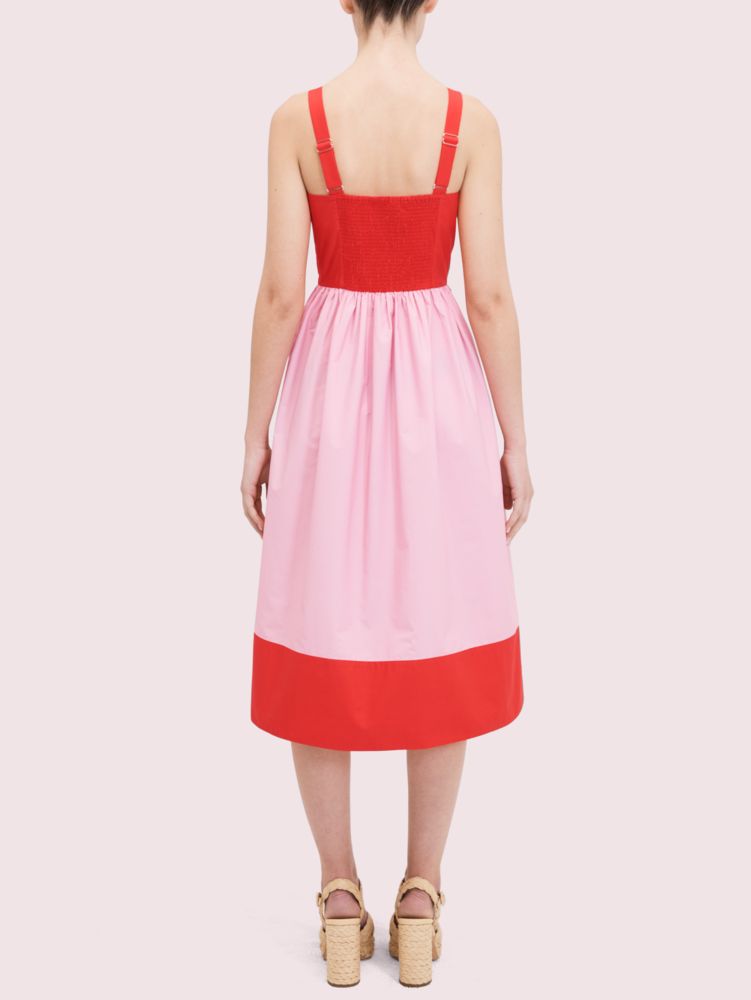 Kate Spade,colorblock poplin dress,