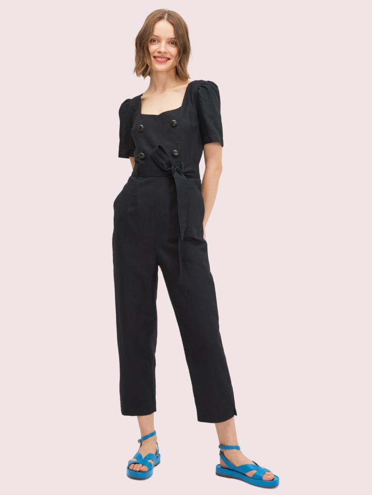 Cotton twill jumpsuit