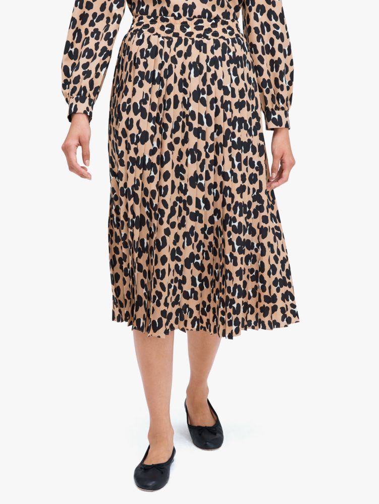 Kate spade outlet leather midi skirt