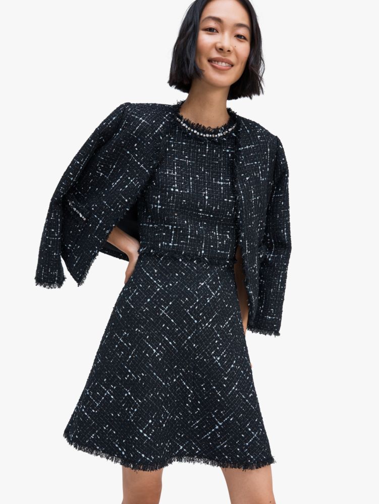 Kate Spade,embellished tweed dress,dresses & jumpsuits,