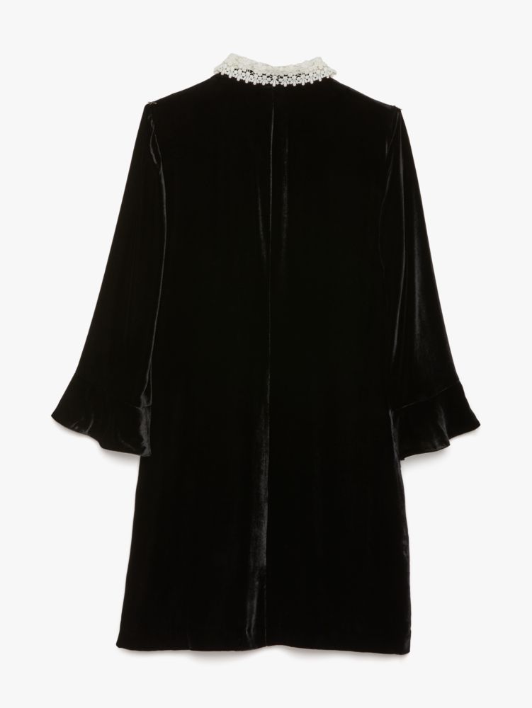 Kate Spade,Jewel-button Velvet Shirtdress,
