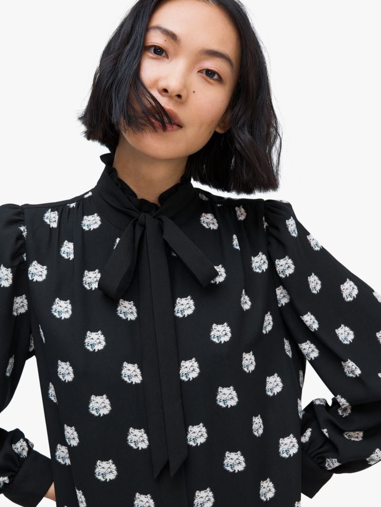 Cat Dot Shirtdress, , Product