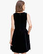 Kate Spade,sequin-bow velvet dress,dresses & jumpsuits,Black / Glitter
