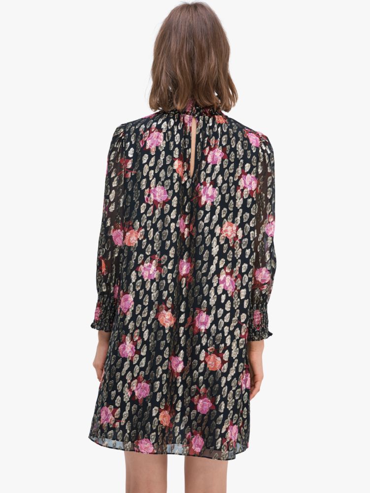 Kate Spade,Rose Garden Smocked Shift Dress,