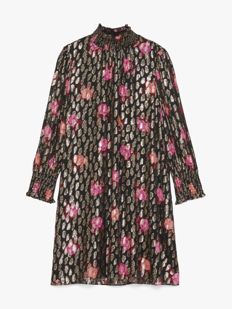 Kate Spade,Rose Garden Smocked Shift Dress,