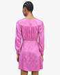 Kate Spade,jewel button jacquard dress,Quartz Pink