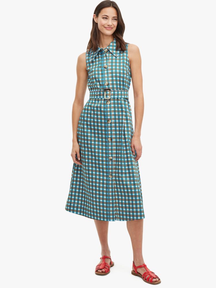 Plaid Poplin Shirtdress Kate Spade New York Kate Spade New York